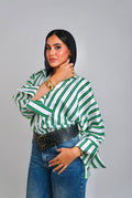 Striped Chemise - White