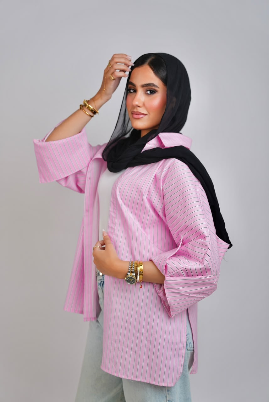Striped Chemise - Pink