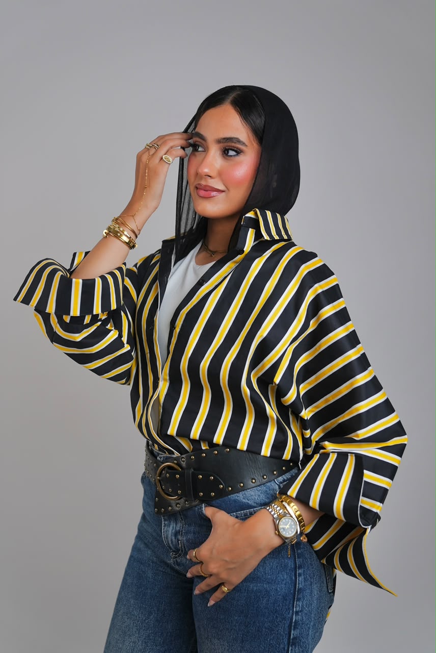 Striped Chemise - Yellow