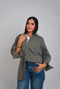 Striped Chemise - Brown