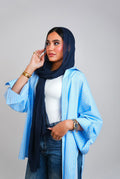 Striped Chemise - Baby Blue X Black