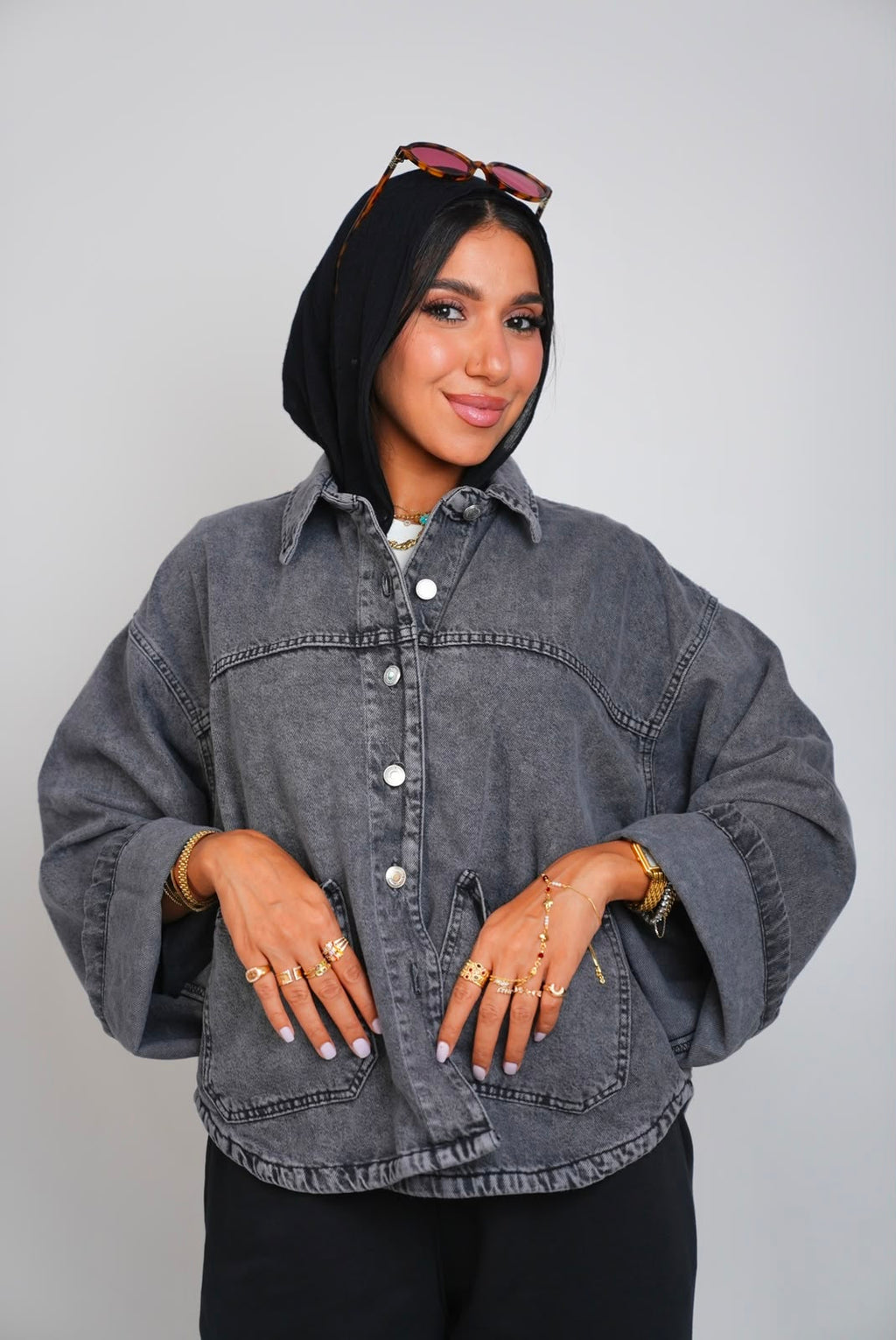 Denim Jacket - Grey