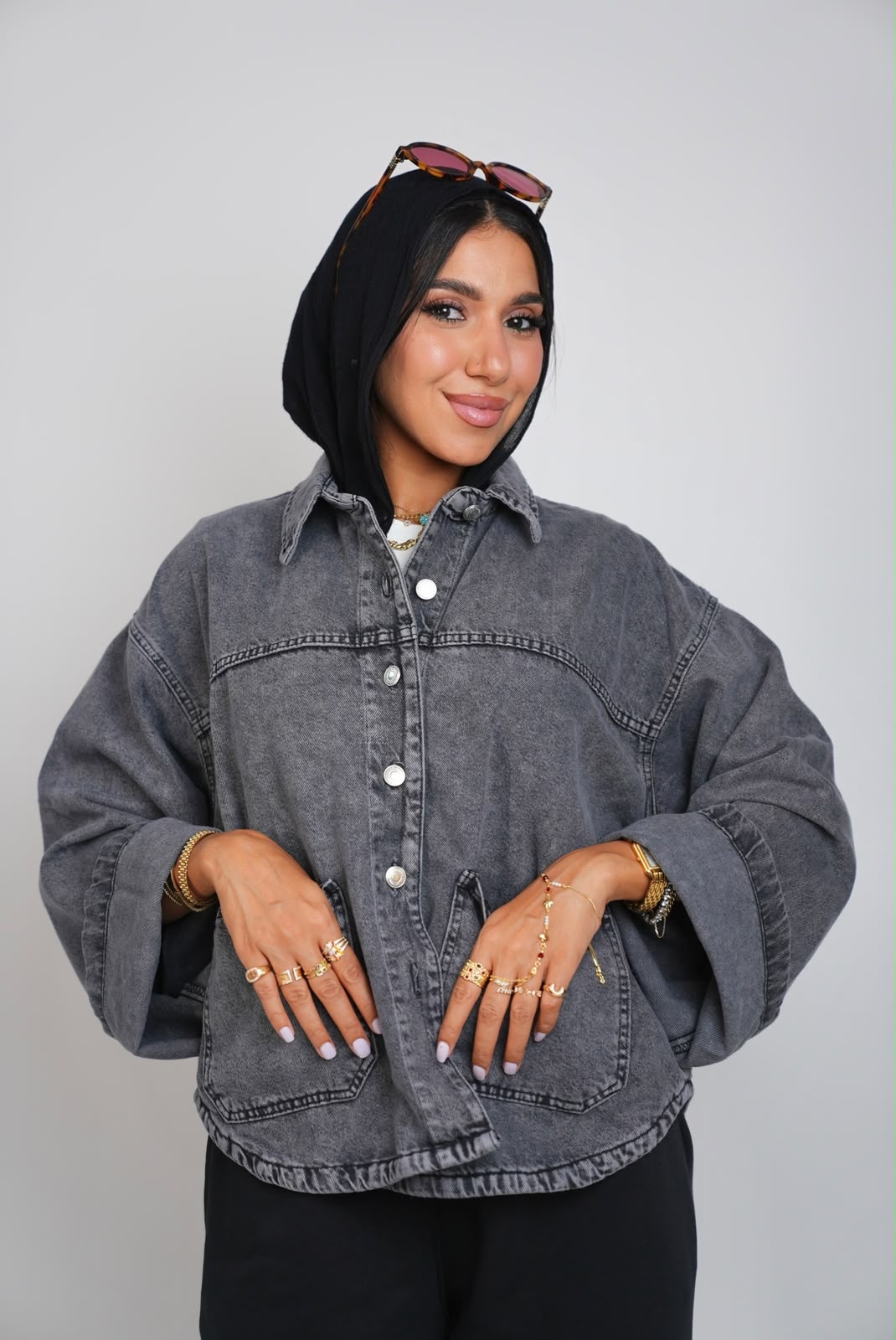 Denim Jacket - Grey