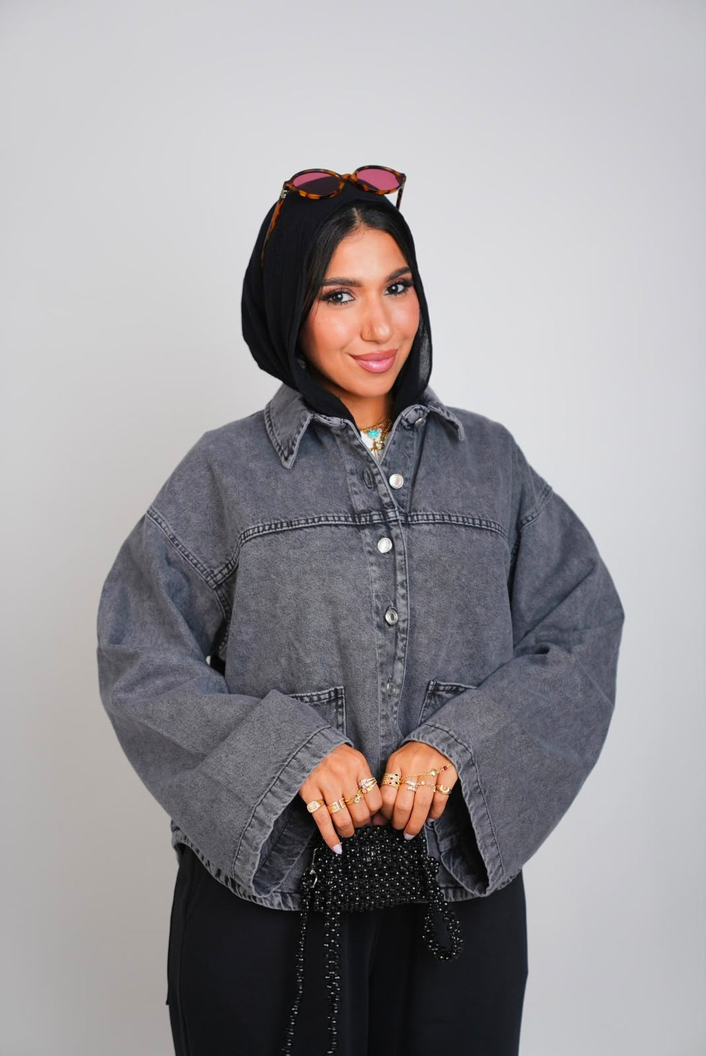 Denim Jacket - Grey