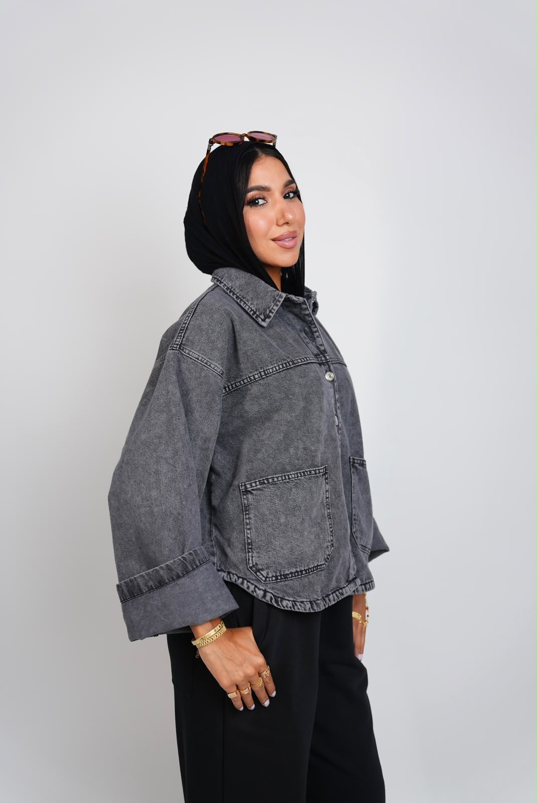 Denim Jacket - Grey