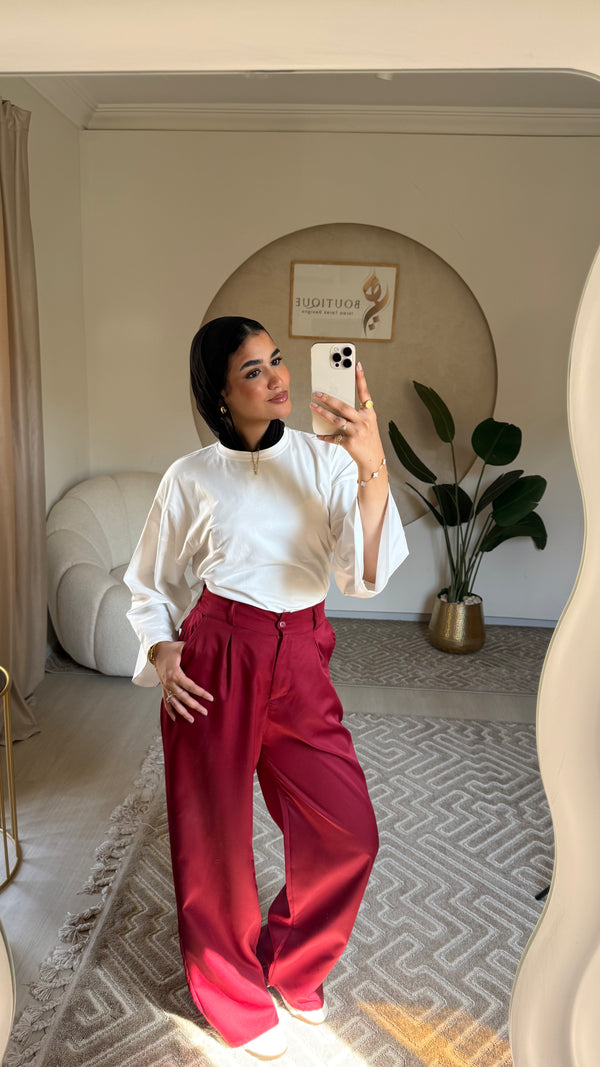 Formal Pants Burgundy