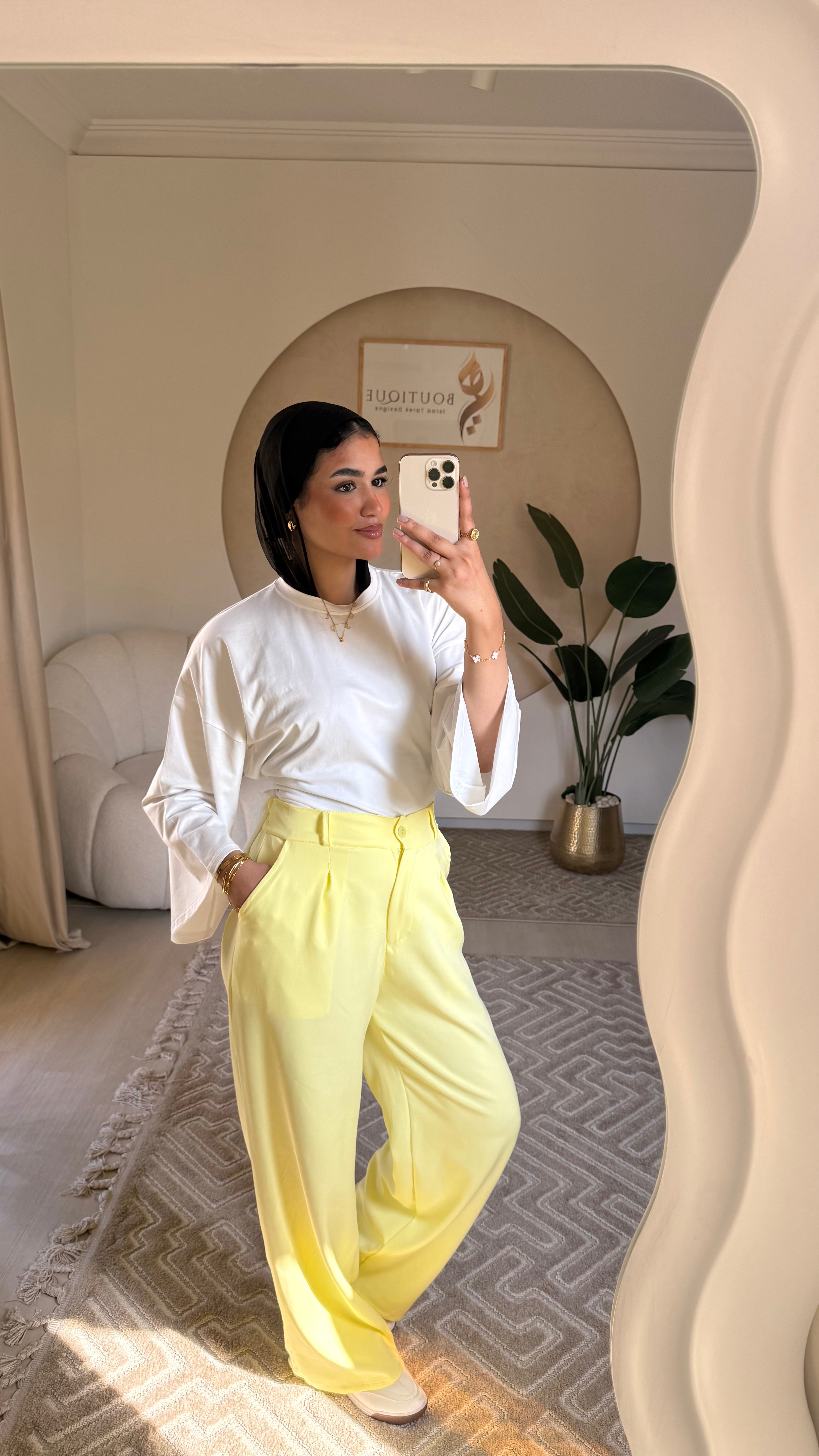 Formal Pants Yellow