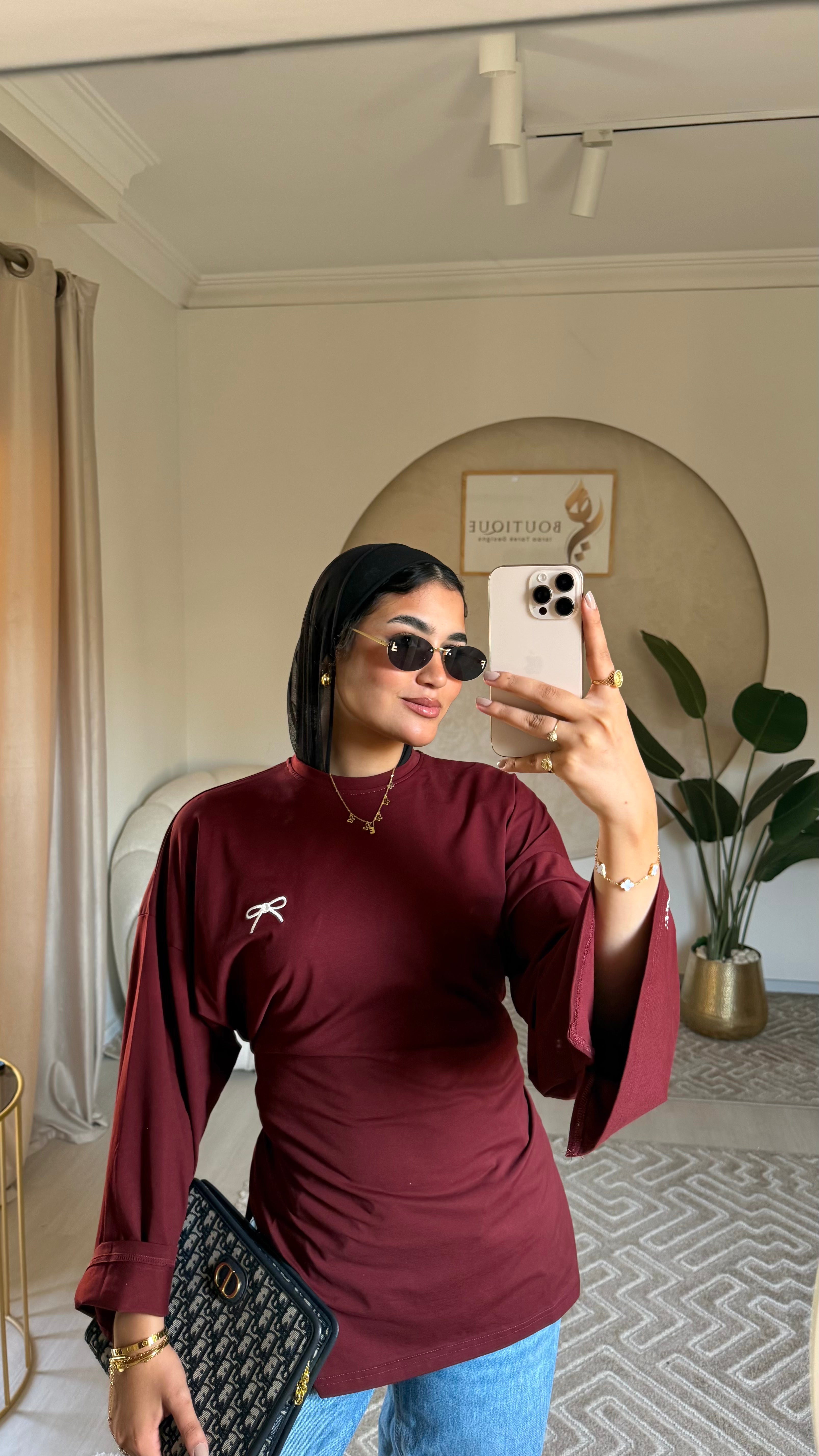 Heya T-shirt Burgundy