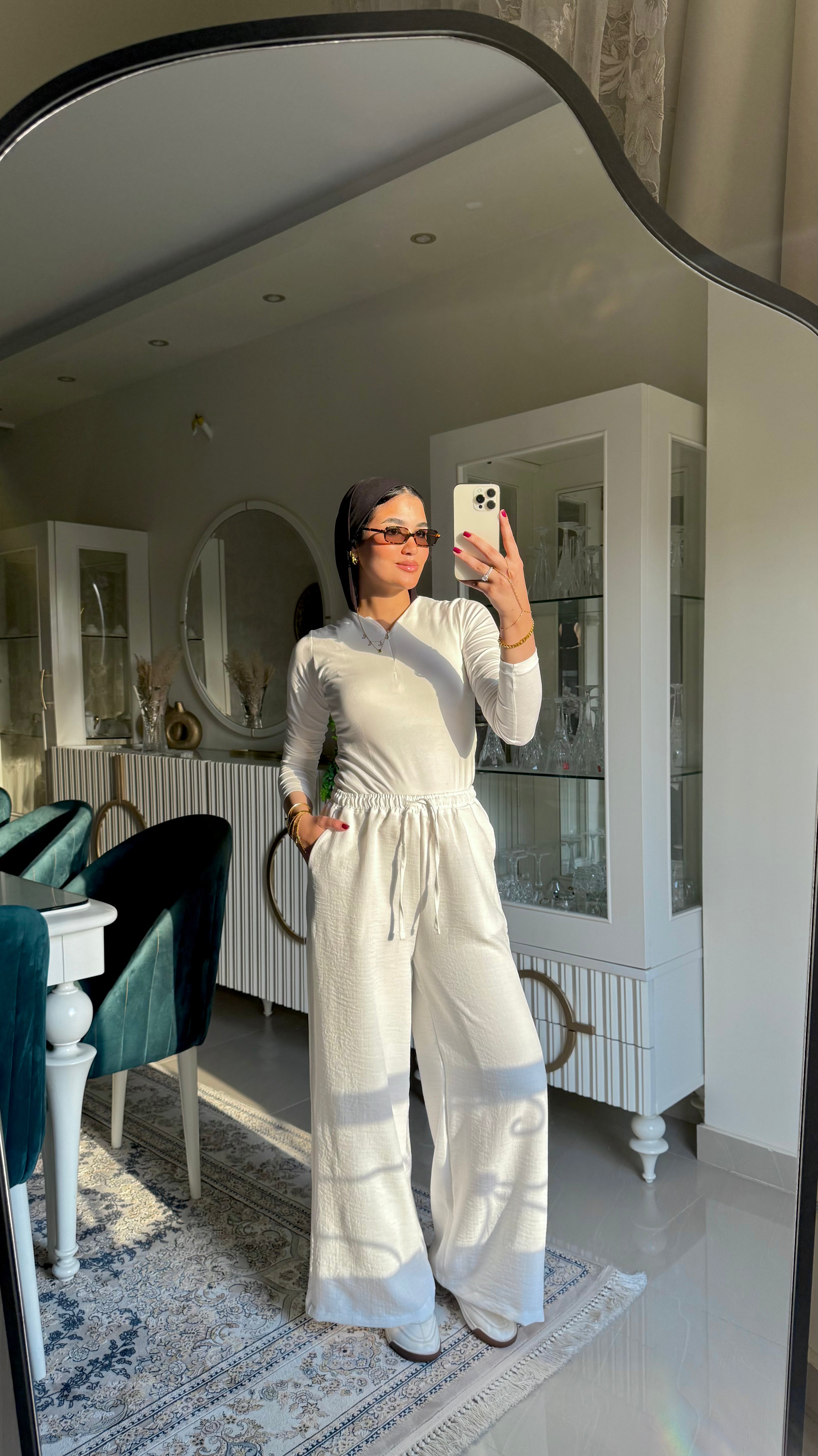 Linen Pants Off white