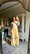 Linen Pants Butter Yellow
