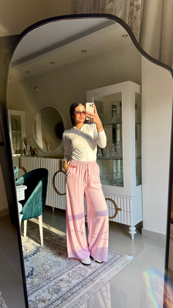Linen Pants Pink