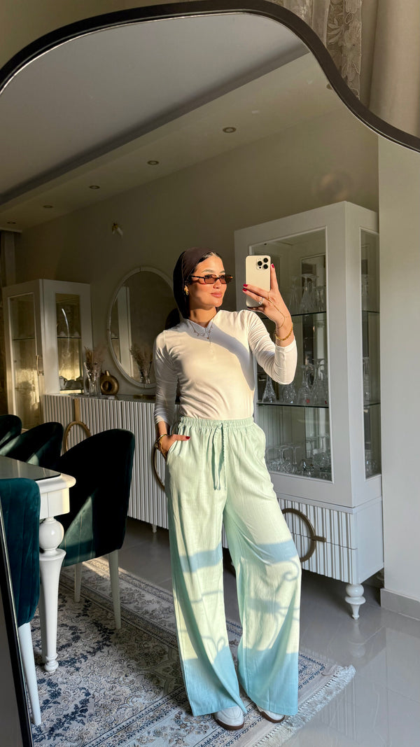 Linen Pants Mint Green