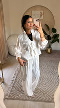 Shimmer Suit Off white