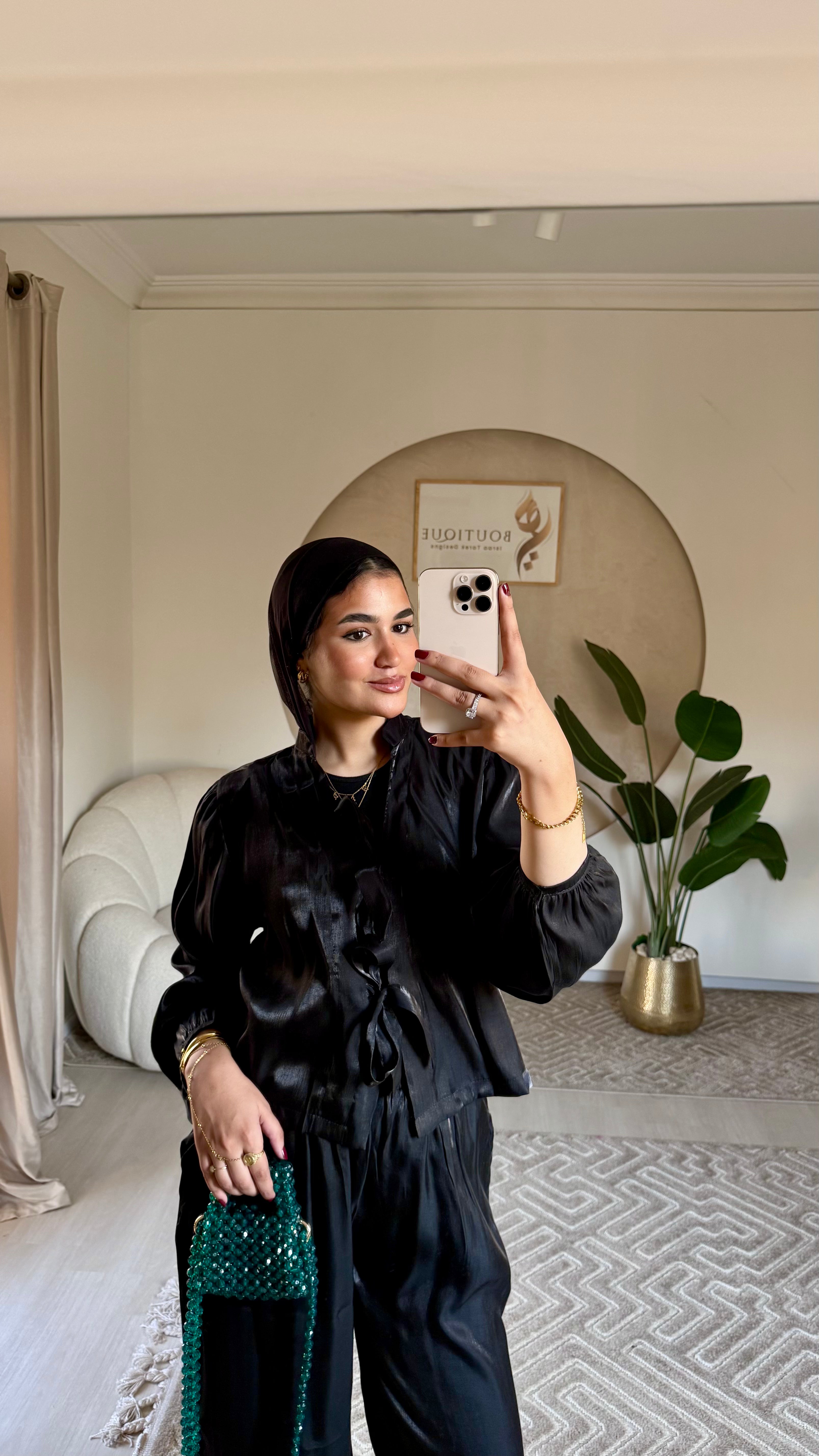 Shimmer Suit Black