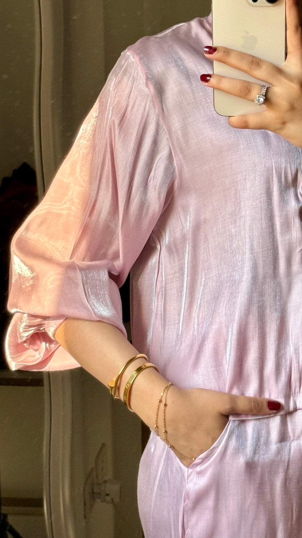 Shimmer Suit pink