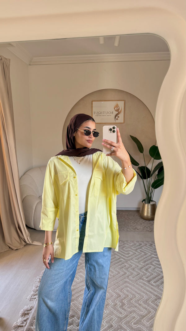 Chemise Poplin Butter Yellow