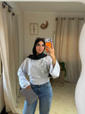 Light Gray Fitted T-shirt