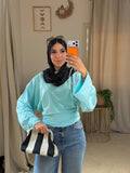 Sky Blue Fitted T-shirt