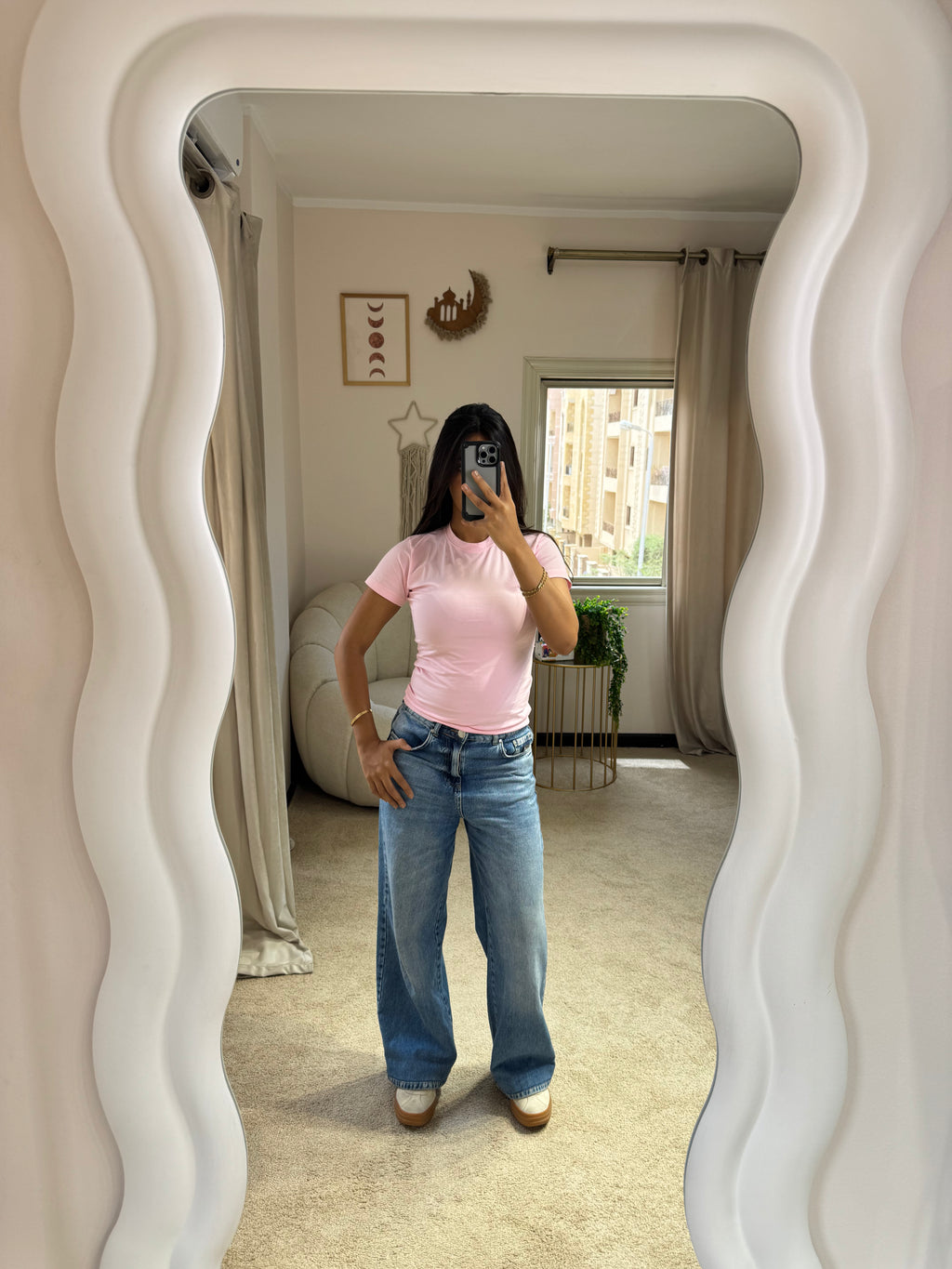 Half-Sleeve Top Pink