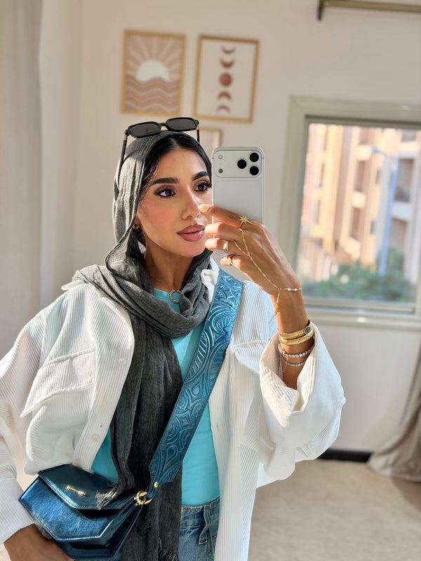 Velvet Chemise Off White