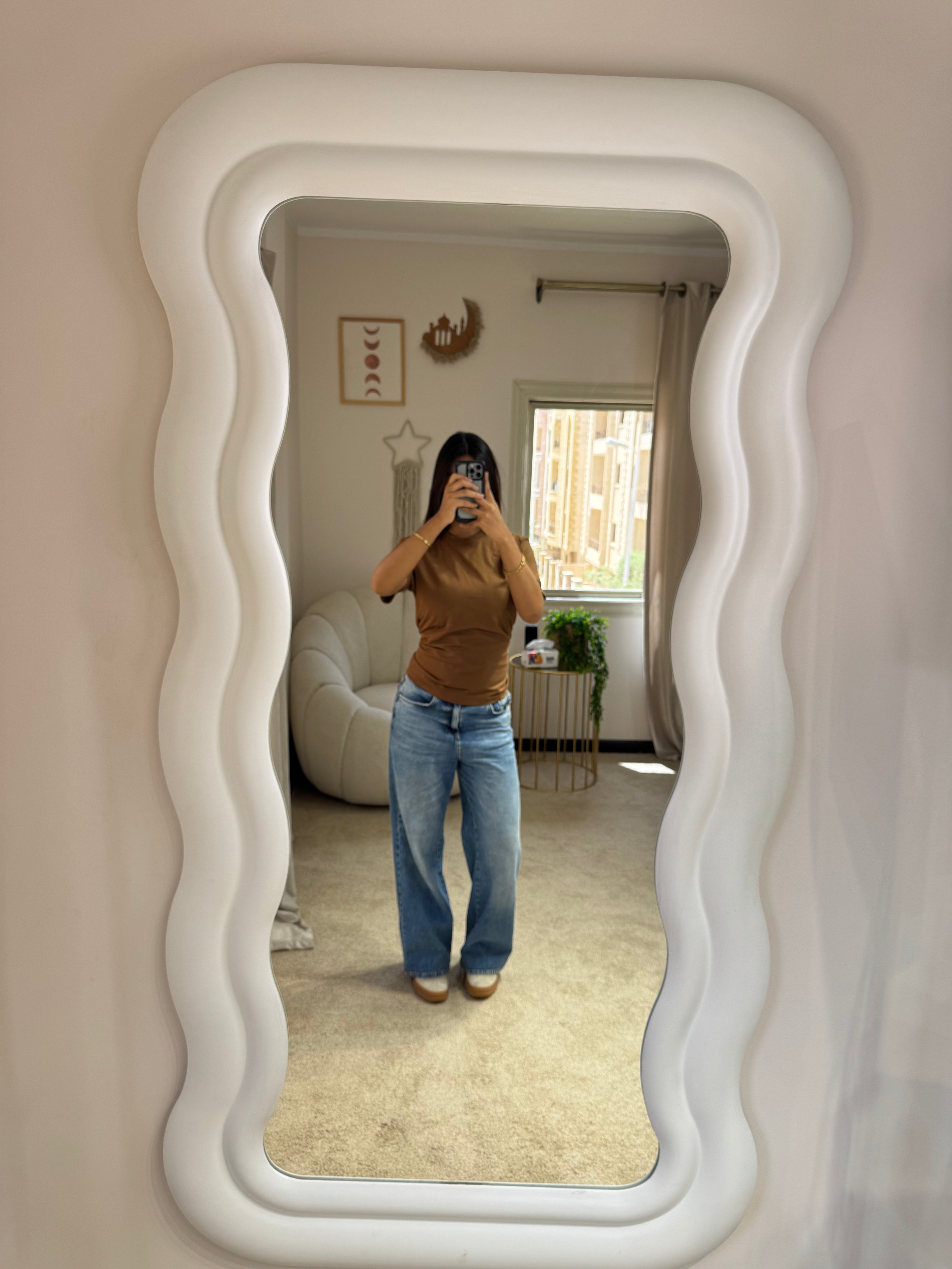 Half-Sleeve Top Light Brown