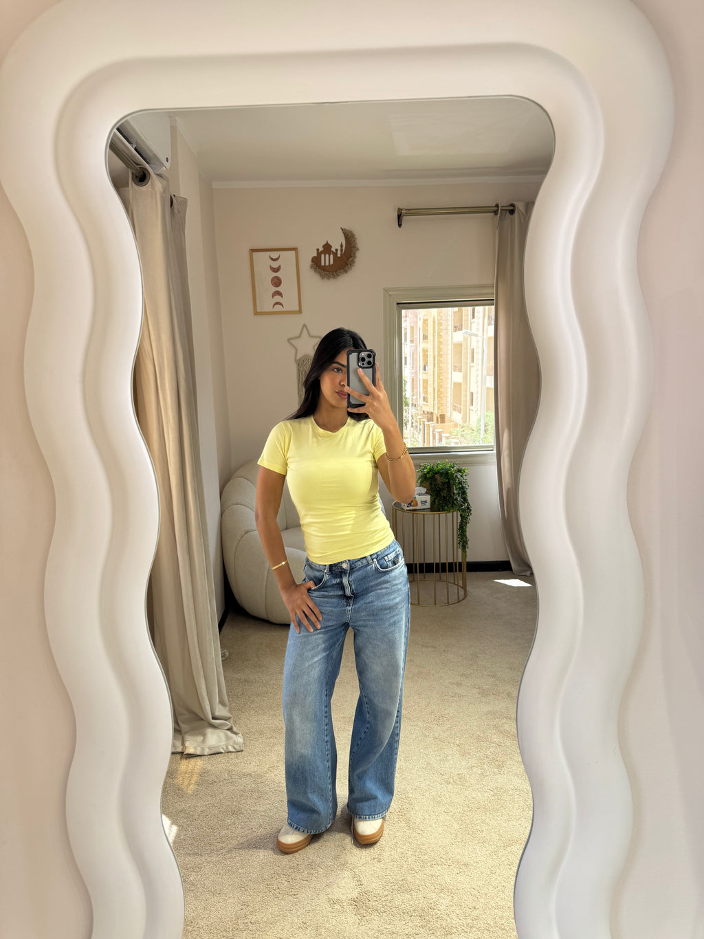 Half-Sleeve Top Butter Yellow
