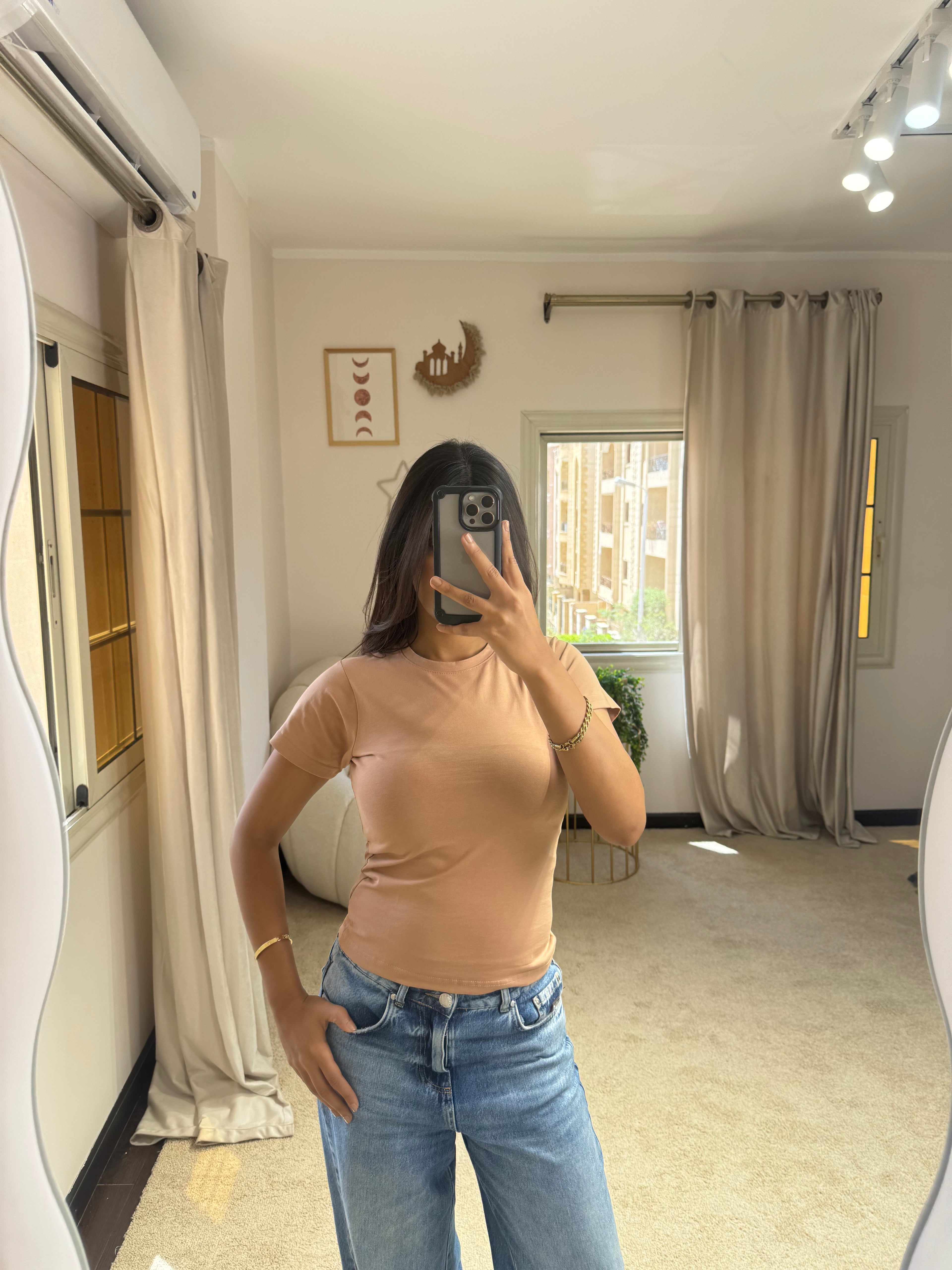 Half-Sleeve Top Cacao