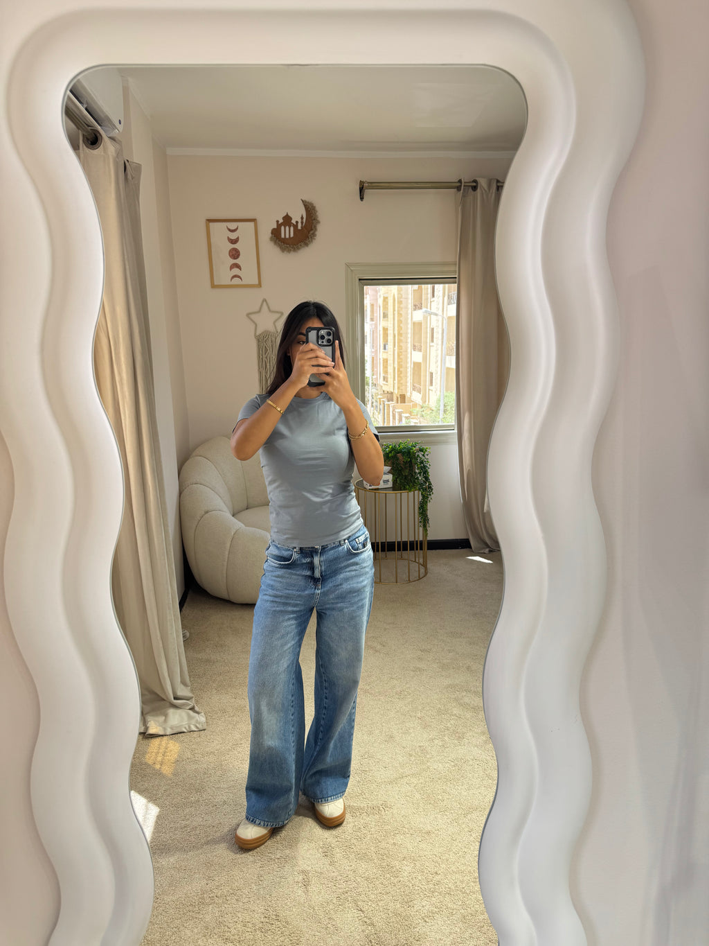 Half-Sleeve Top Silver