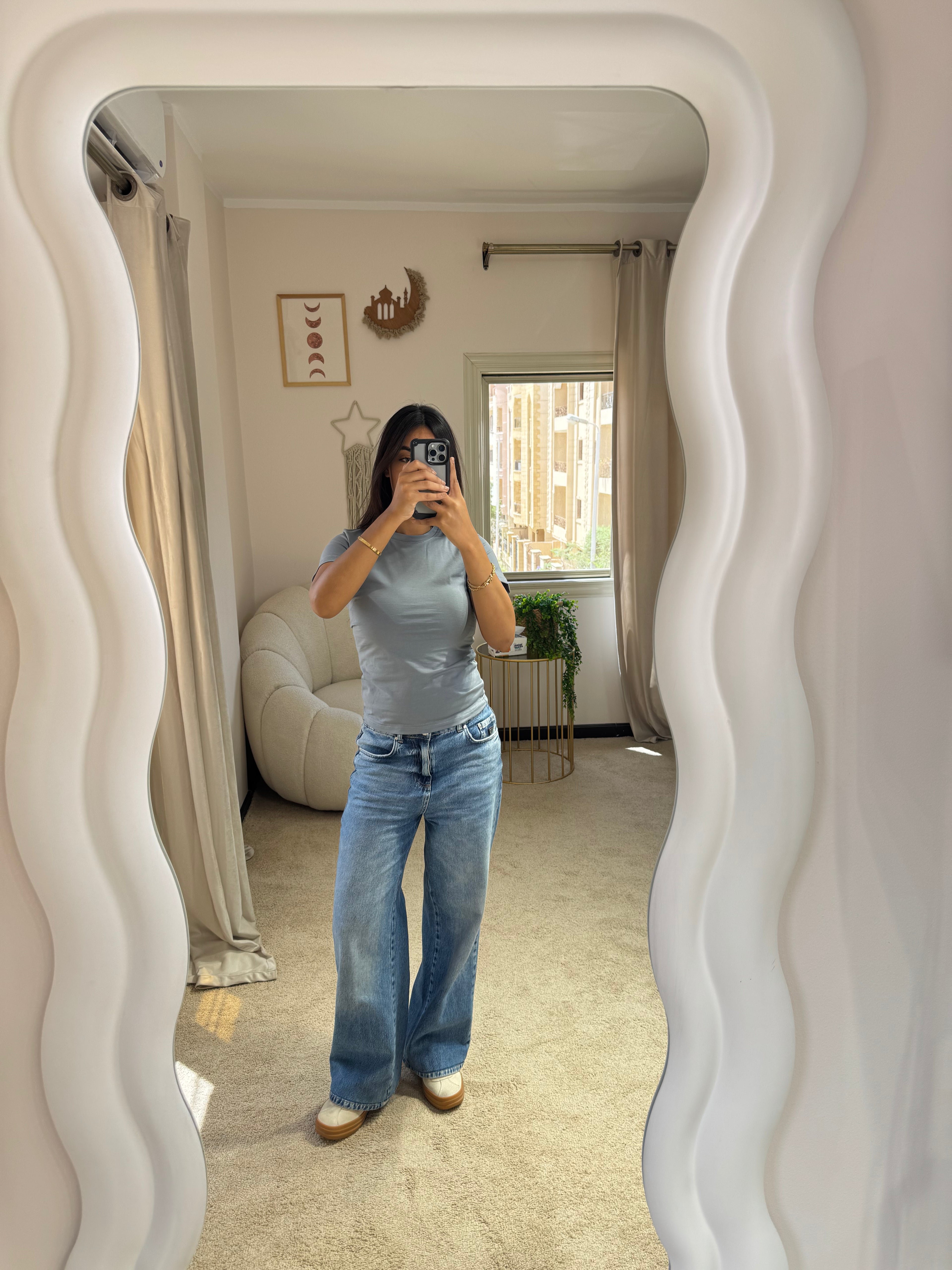 Half-Sleeve Top Silver