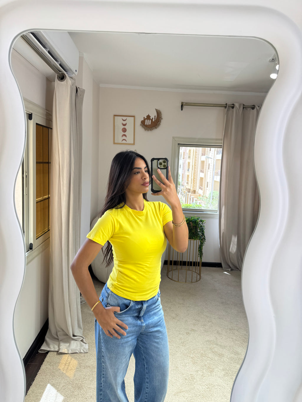Half-Sleeve Top Yellow