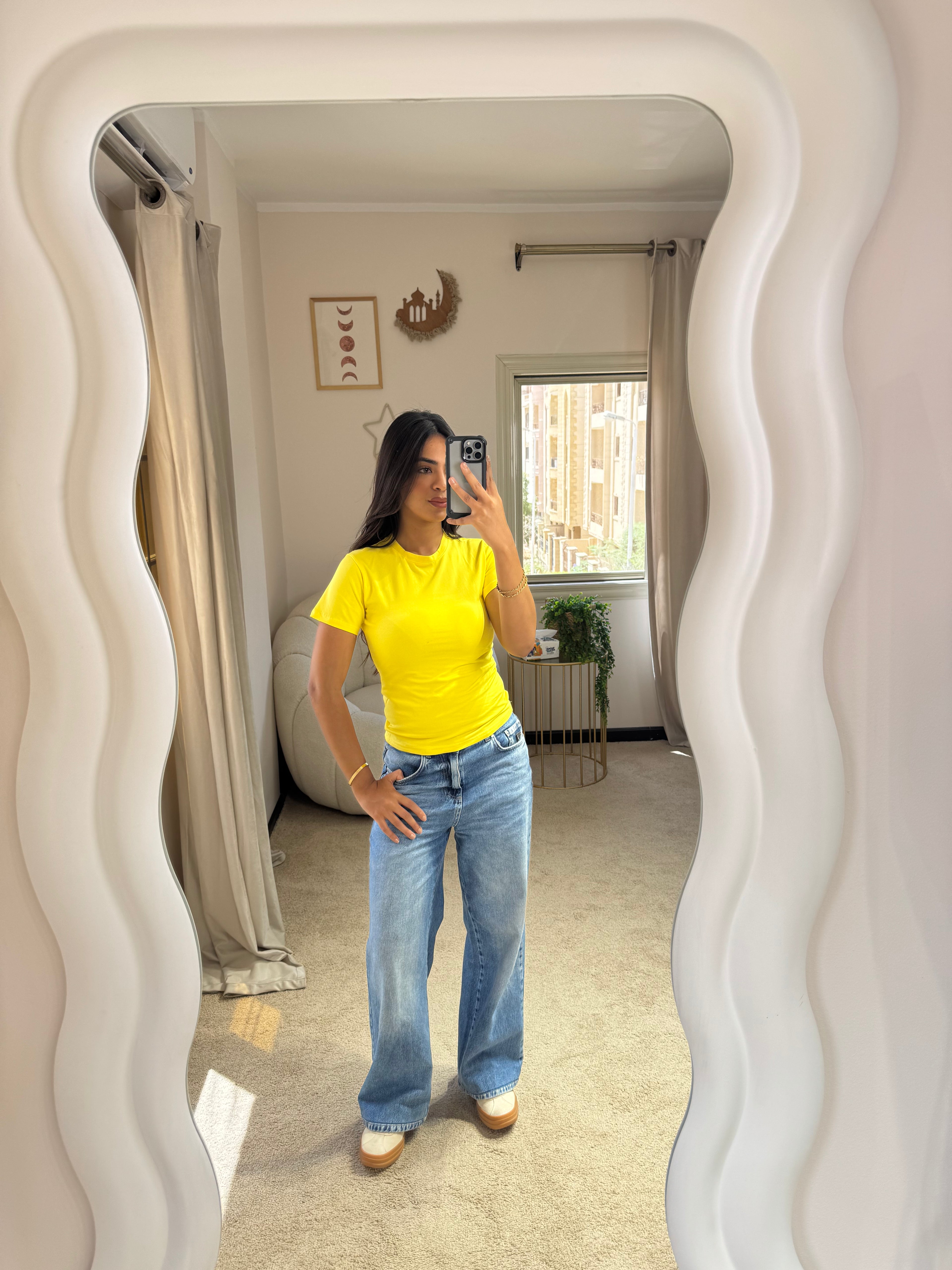 Half-Sleeve Top Yellow