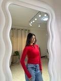 Long Sleeve Top Red