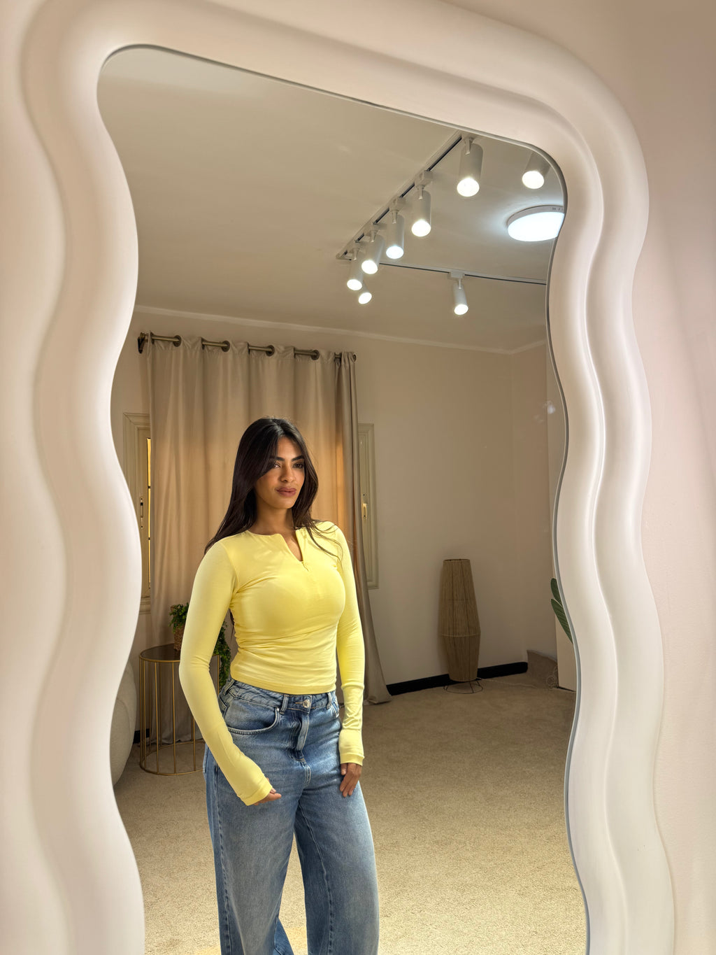 Long Sleeve Top Butter yellow