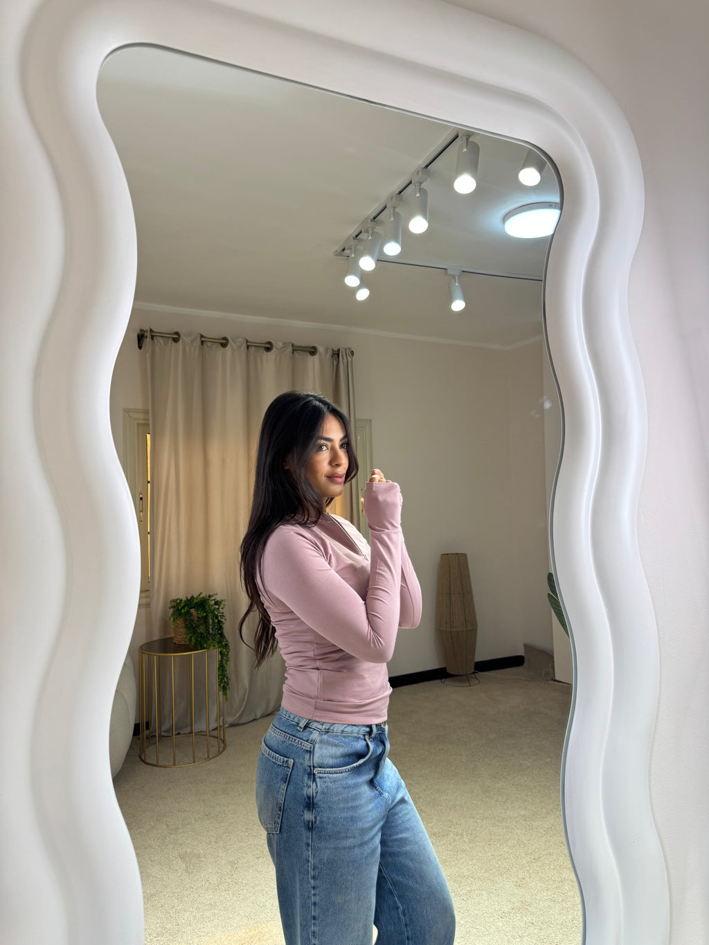 Long Sleeve Top Nude