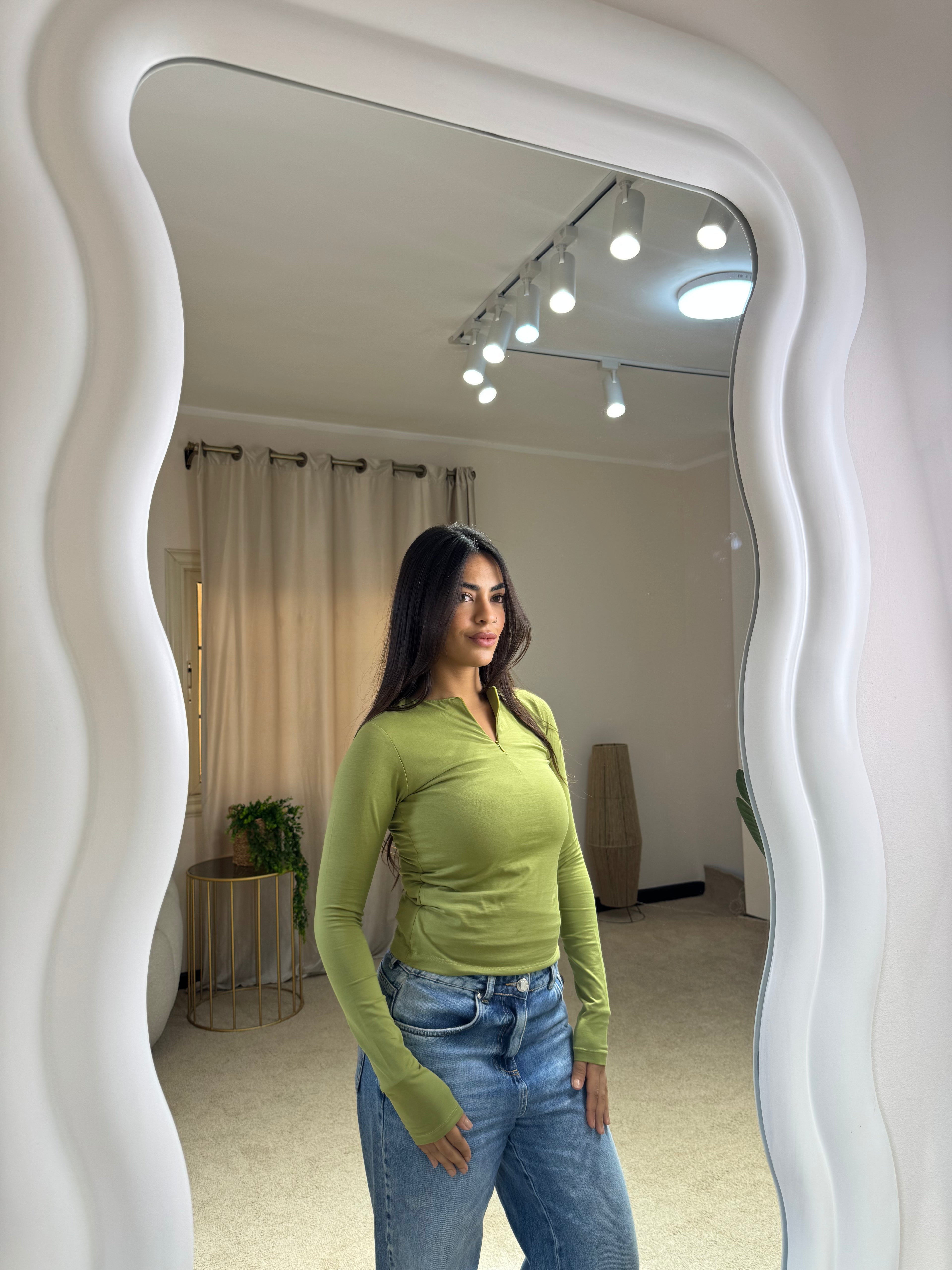 Long Sleeve Top Pistachio