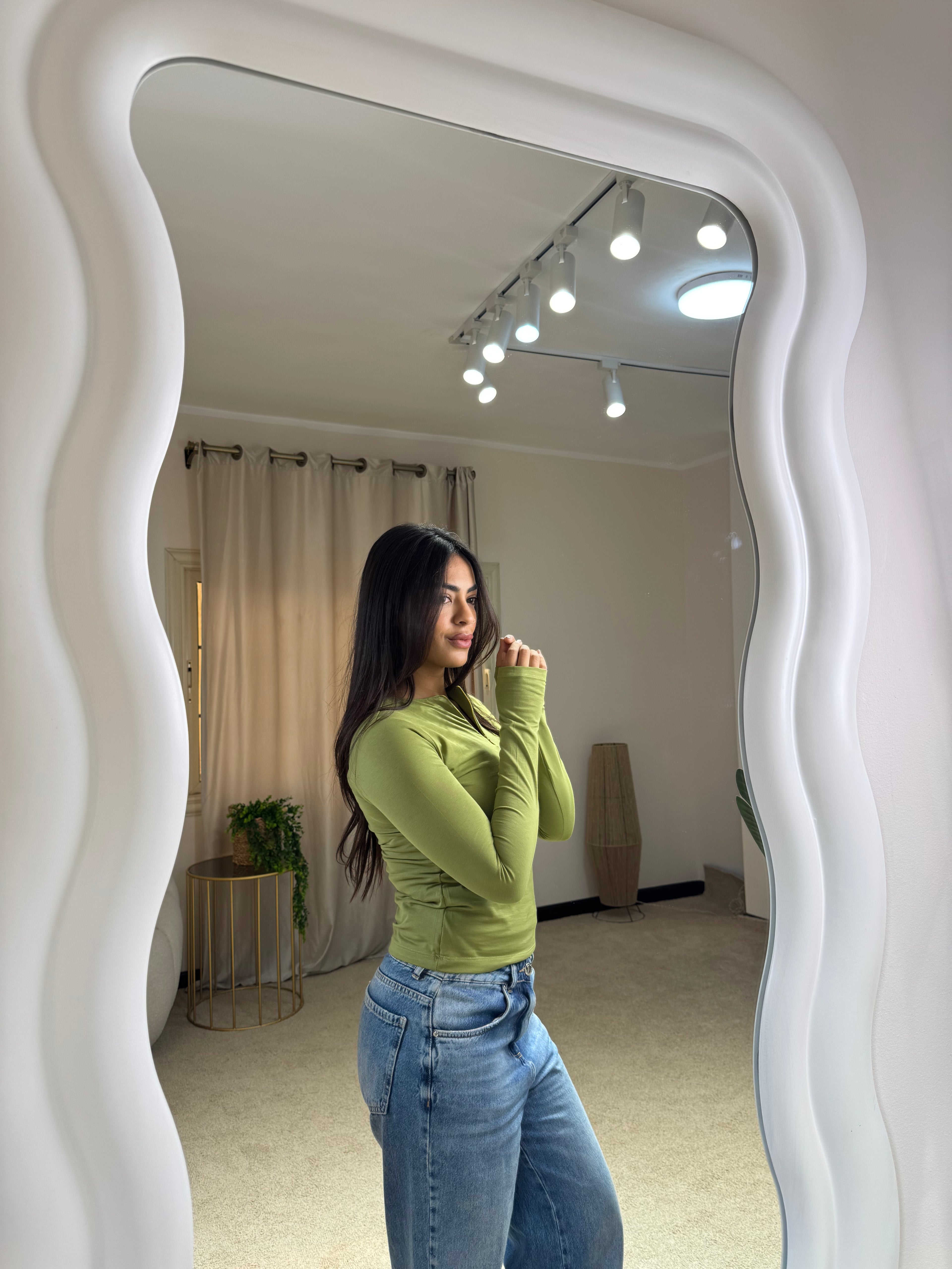 Long Sleeve Top Pistachio