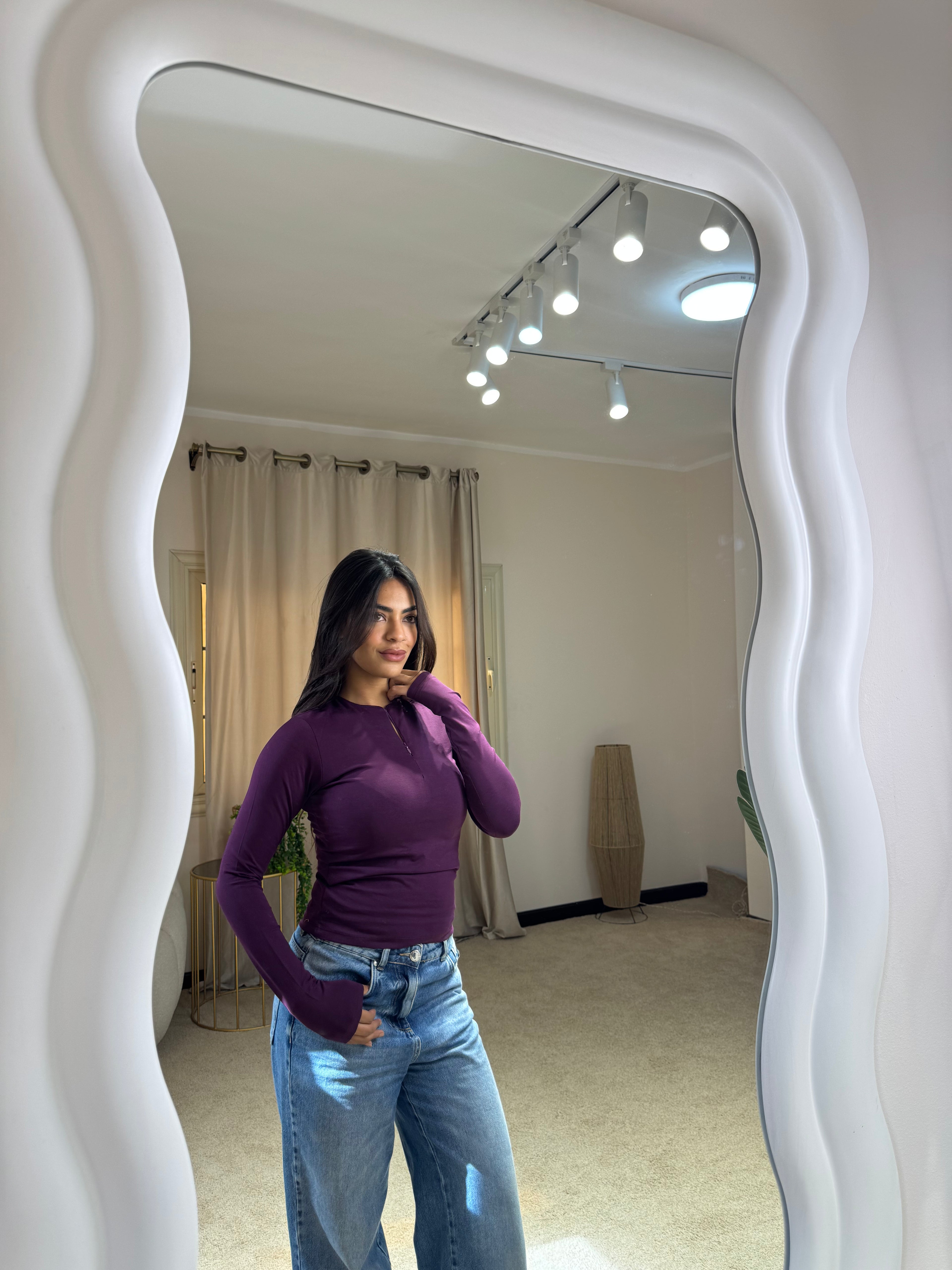 Long Sleeve Top Purple