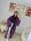 Plain Cardigan Purple Closed