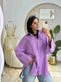 Striped shirt lavender