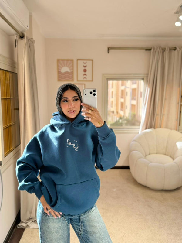 Heya Hoodie Petroleum