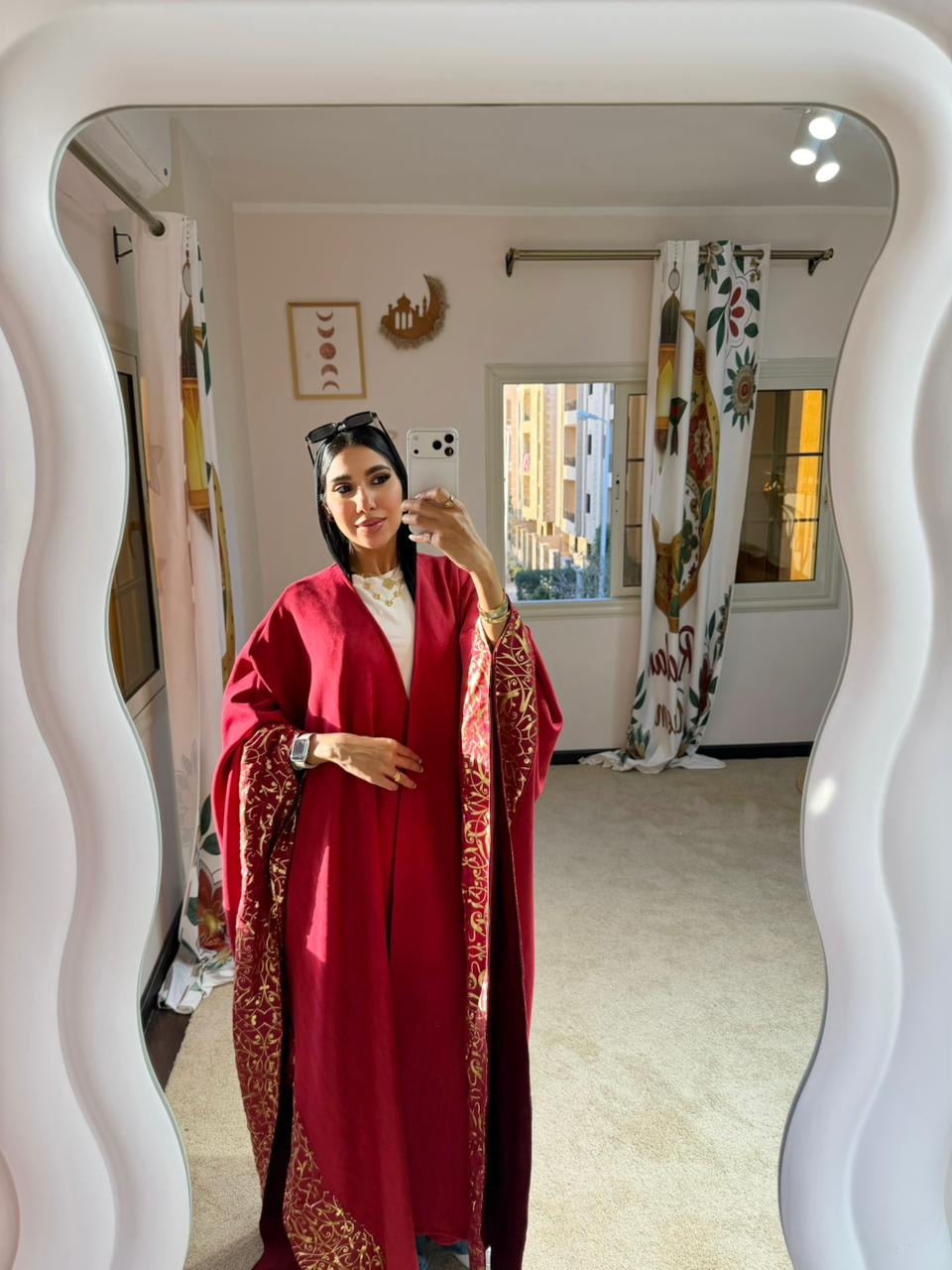 Islamic Abaya Dark Red