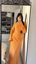 Crochet Dress Orange
