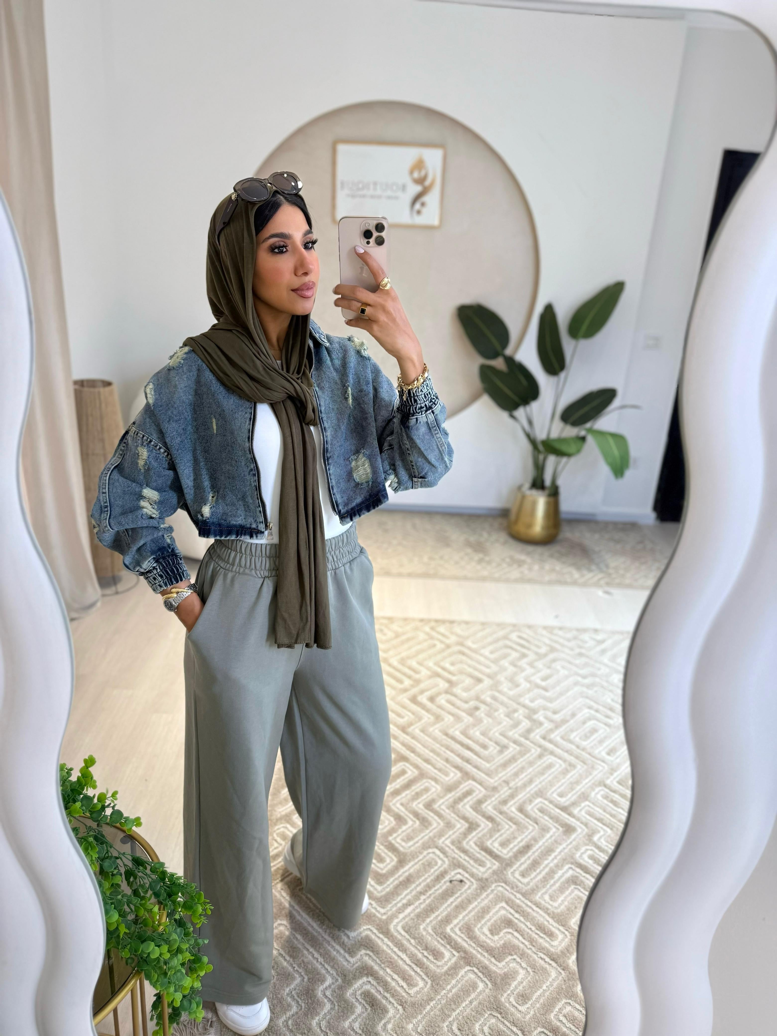 Summer Wide Leg Pants Matcha