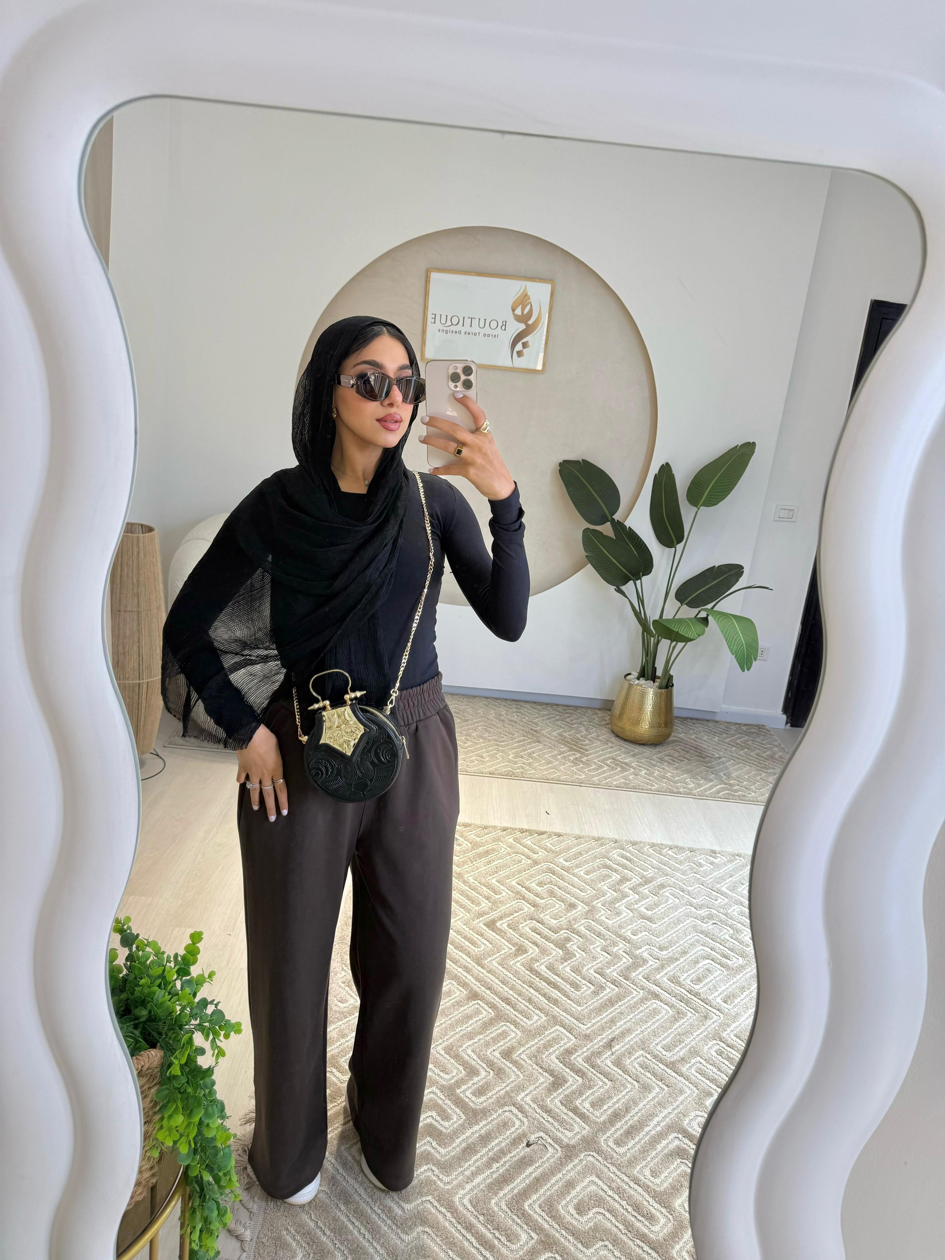 Summer Wide Leg Pants Brown