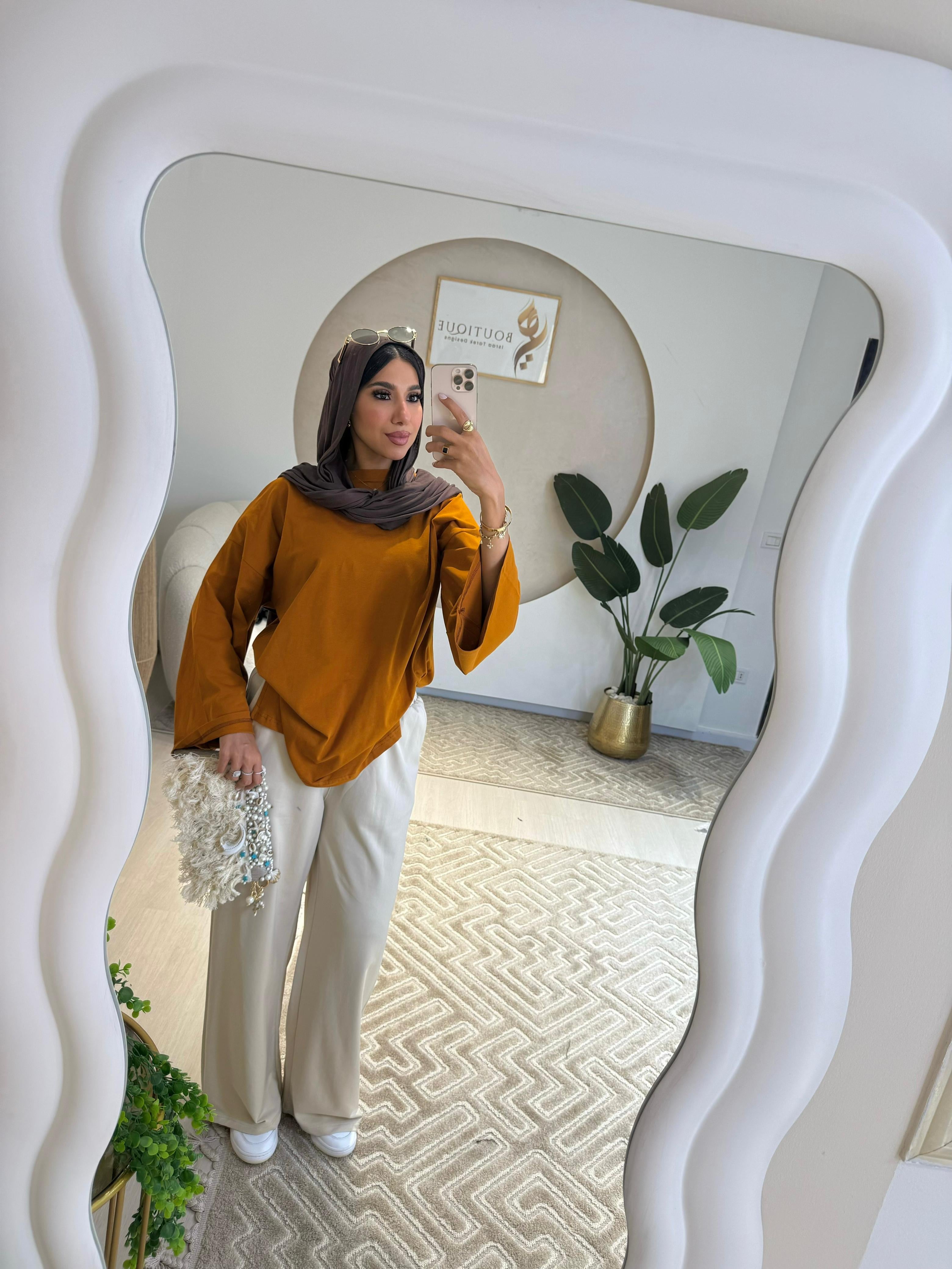 Summer Wide Leg Pants Beige