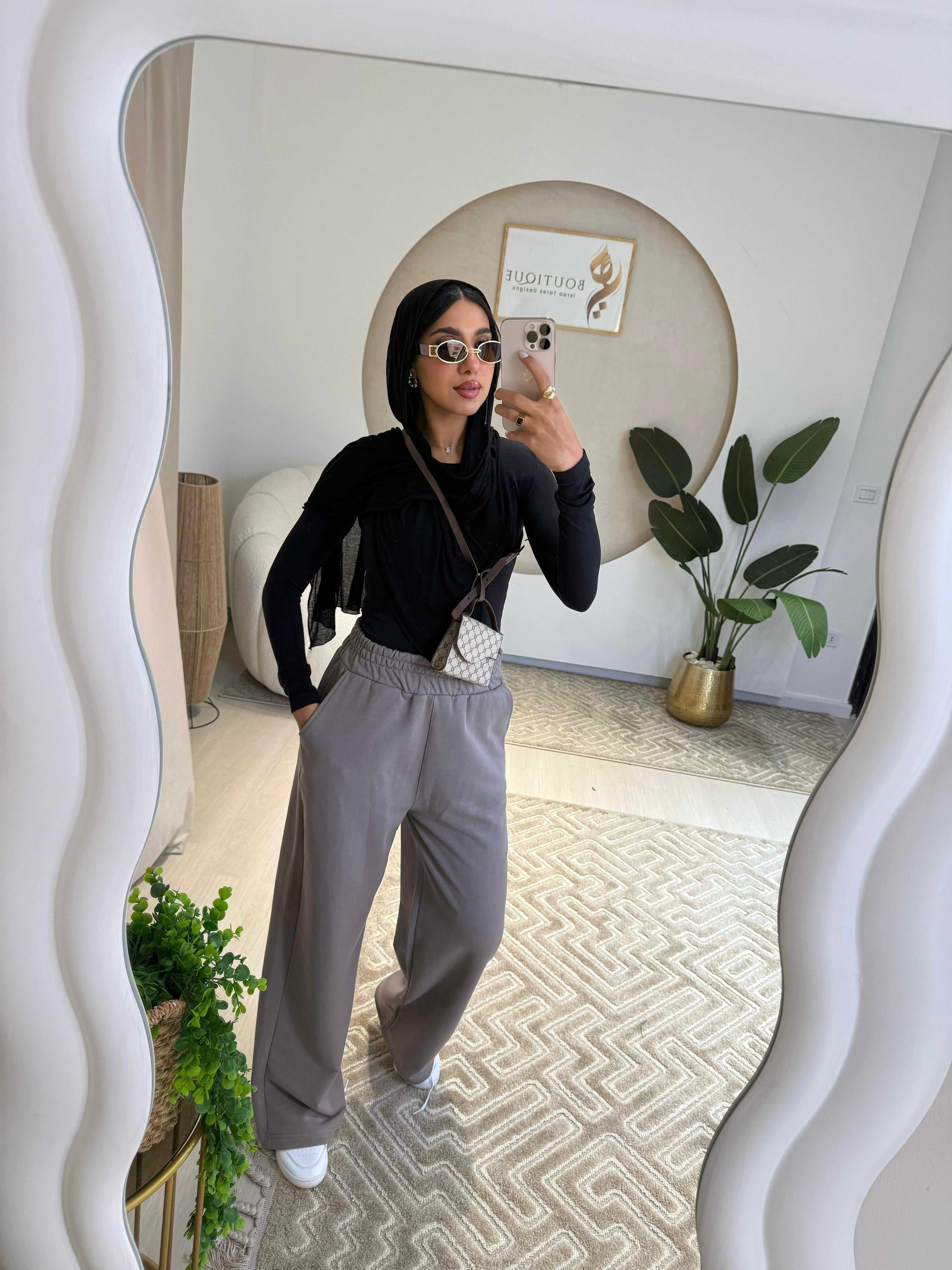 Summer Wide Leg Pants Cafe