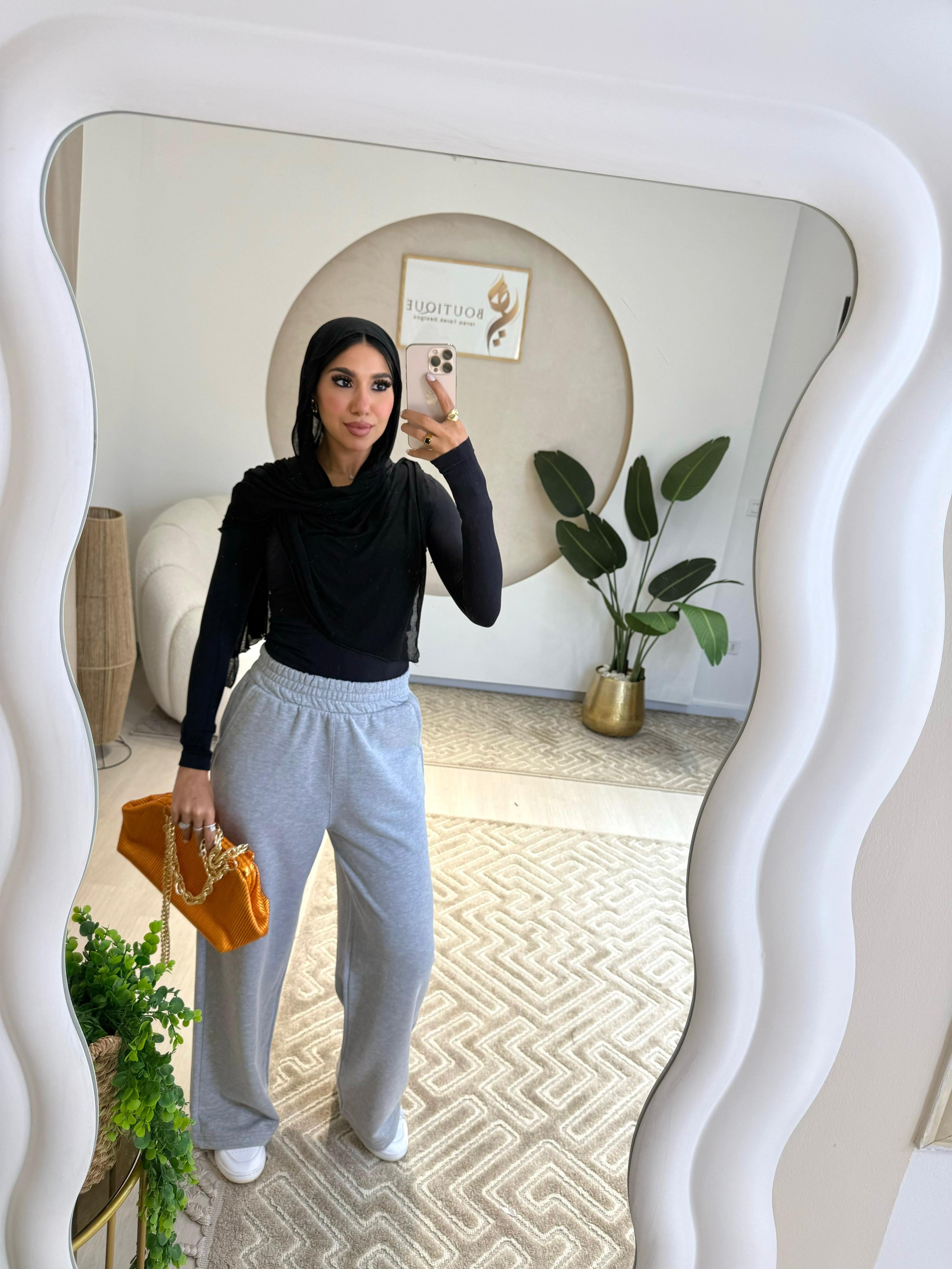 Summer Wide Leg Pants Light grey