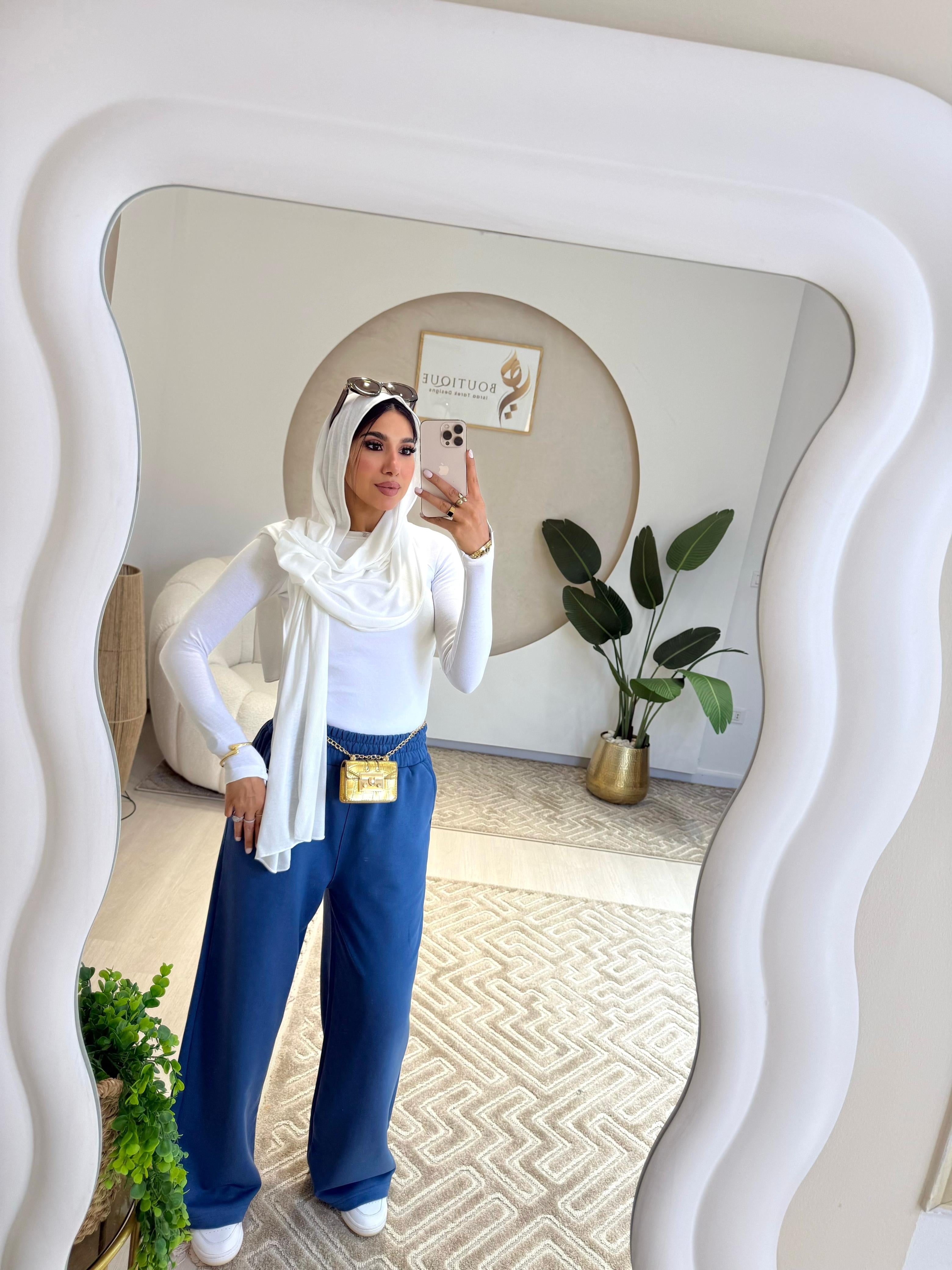 Summer Wide Leg Pants Petroleum