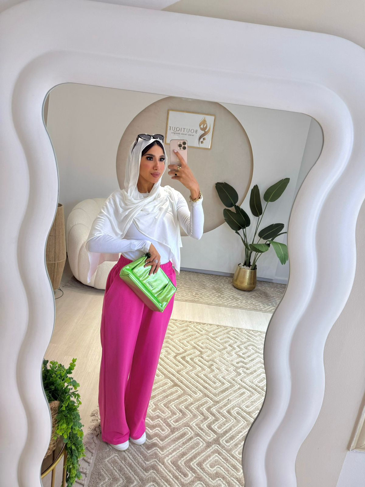 Summer Wide Leg Pants Fuchsia