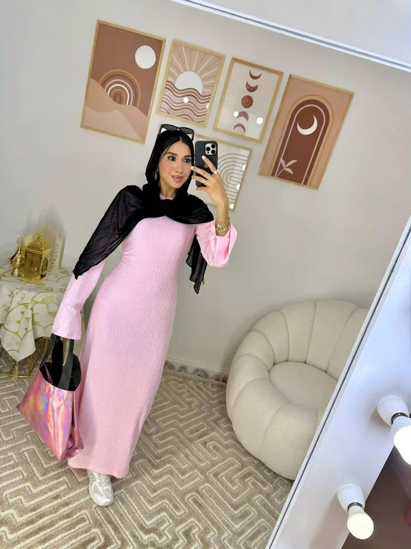 Crochet Dress Pink